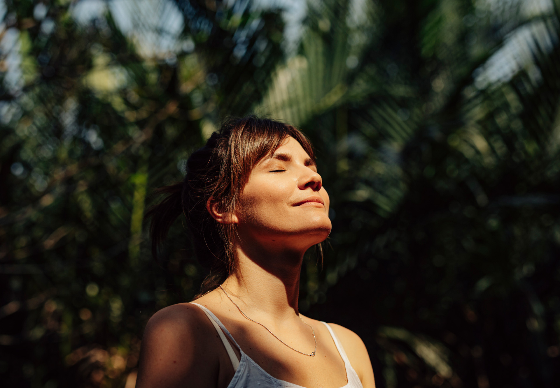 soaking up sun