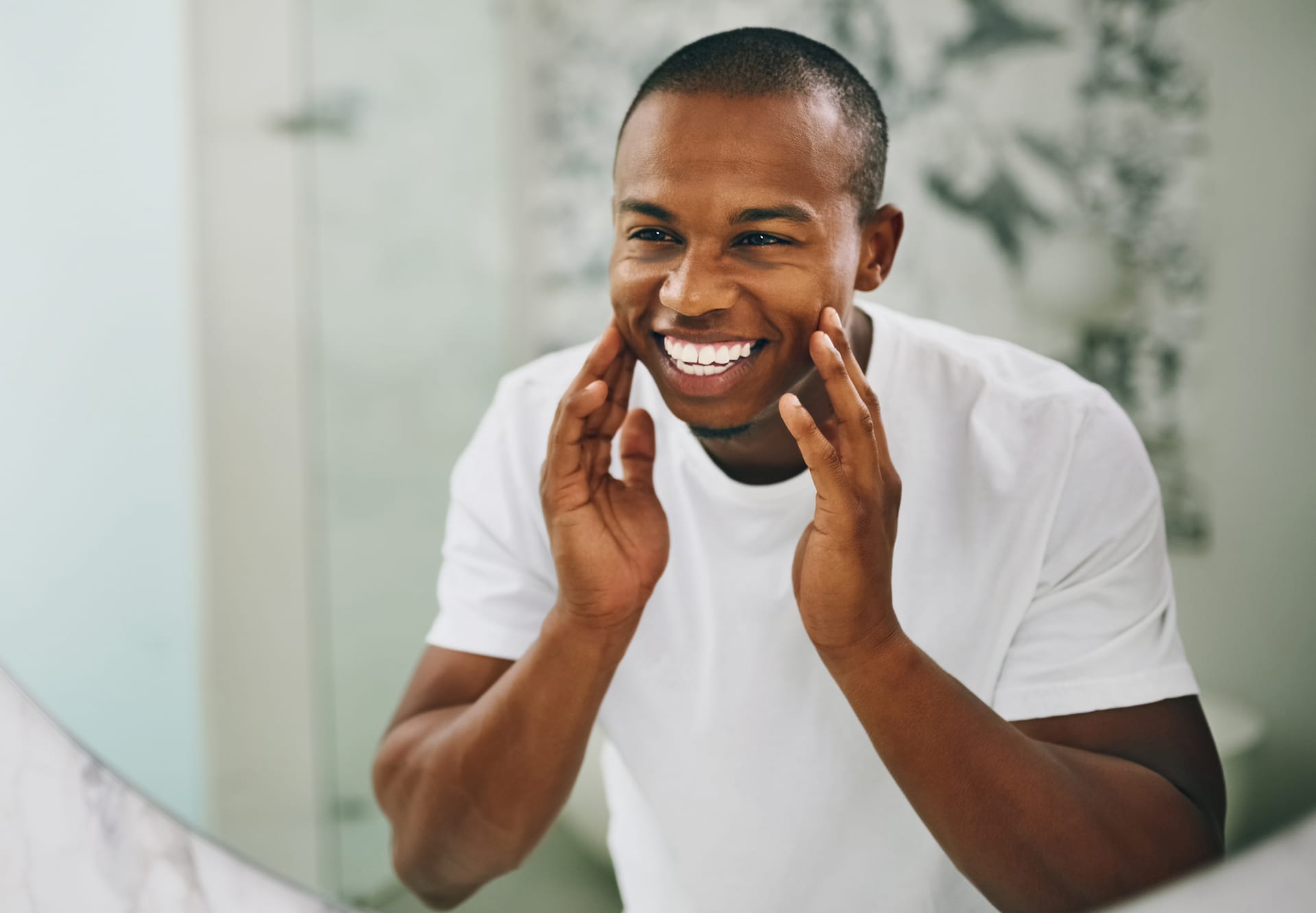 man smiling
